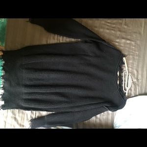 Black sweater dress